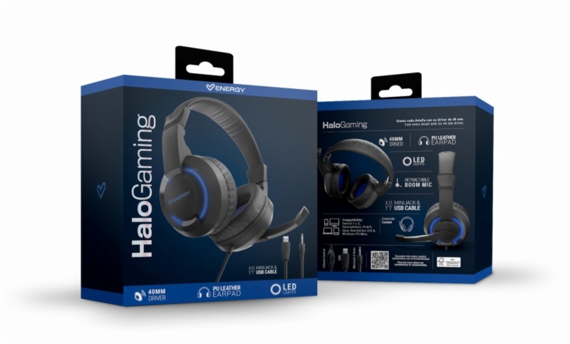 AURICULARES ENERGY SIST. HALO GAMING HEADSET - Imagen 3