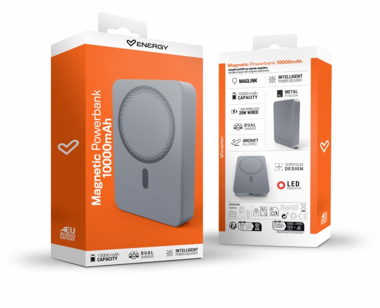 POWER BANK ENERGY SIST. MAGNETIC PO.10000MAH - Imagen 3