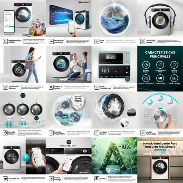 LAVADORA HISENSE WF3S1043BW1 - Imagen 3