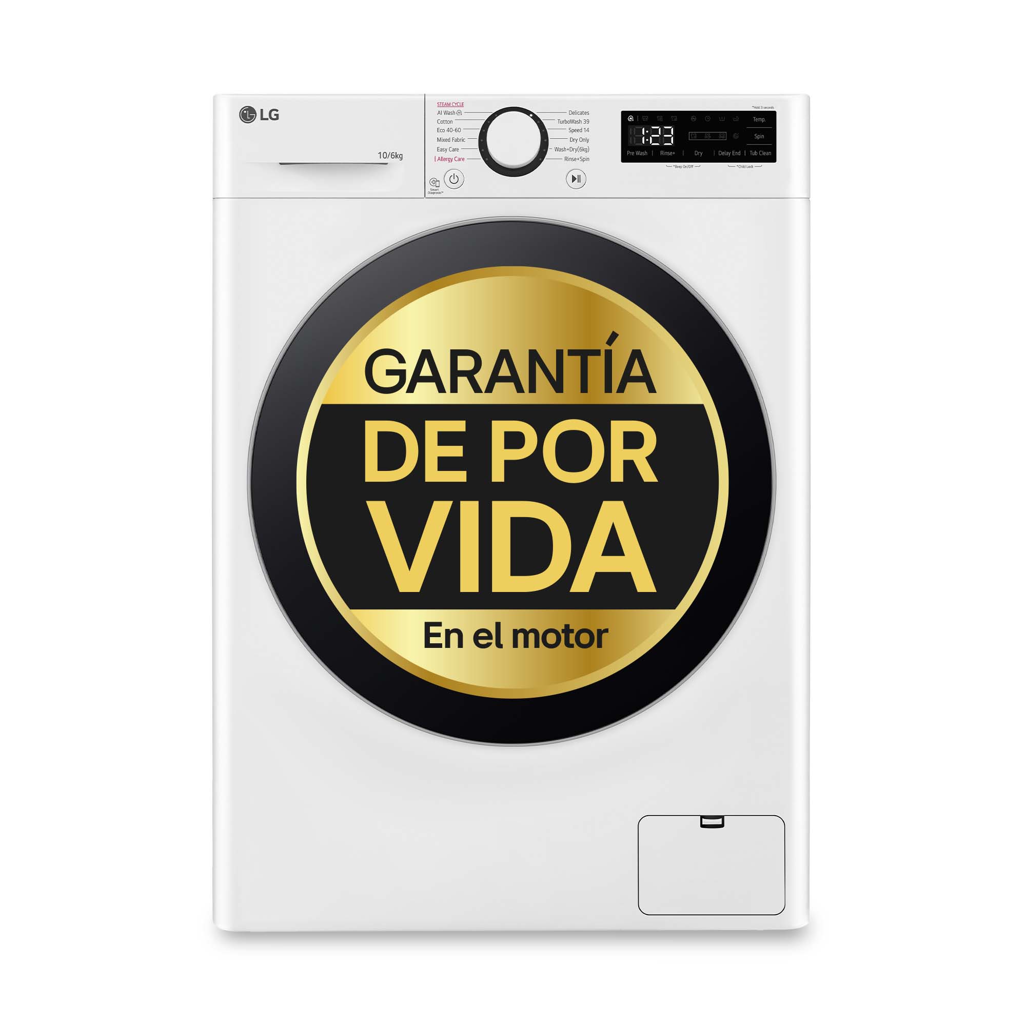 LAVADORA SECADORA LG F4DR6010A1W
