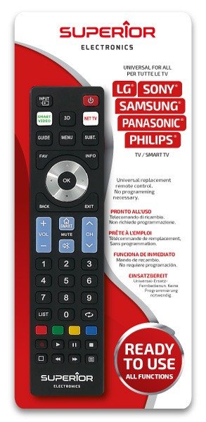 Mando Universal SMART TV. LG, SAMSUNG, SONY, PHILIPS, PANASONIC