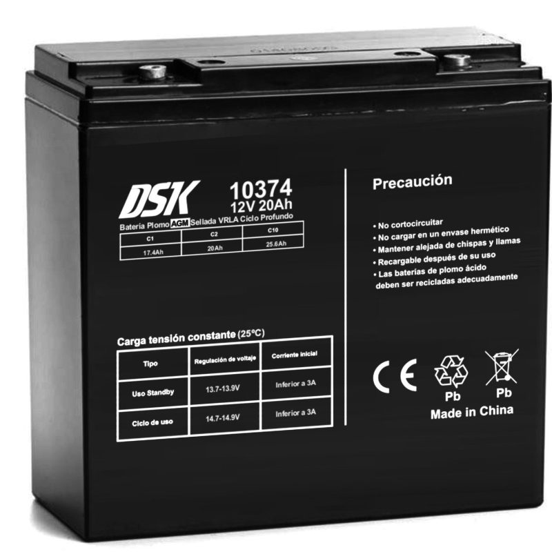 Bateria PLOMO 12V/20Ah CICLICA VEHICULOS DSK