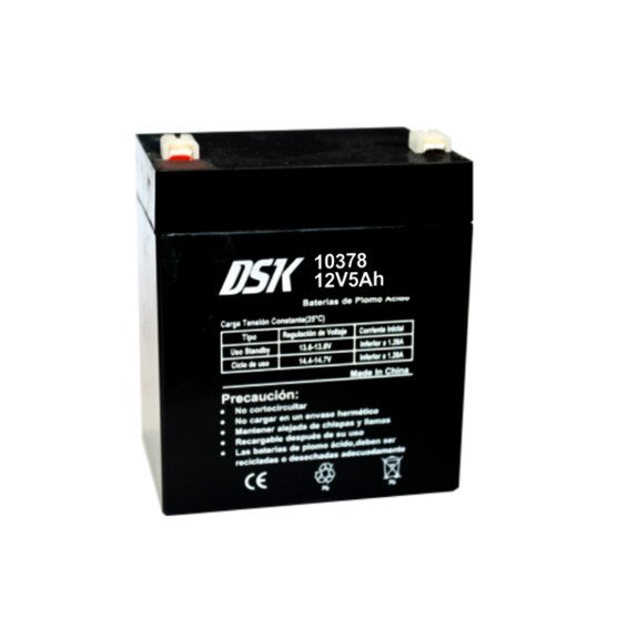 Bateria PLOMO 12V/5Ah AGM 90x70x101mm DSK