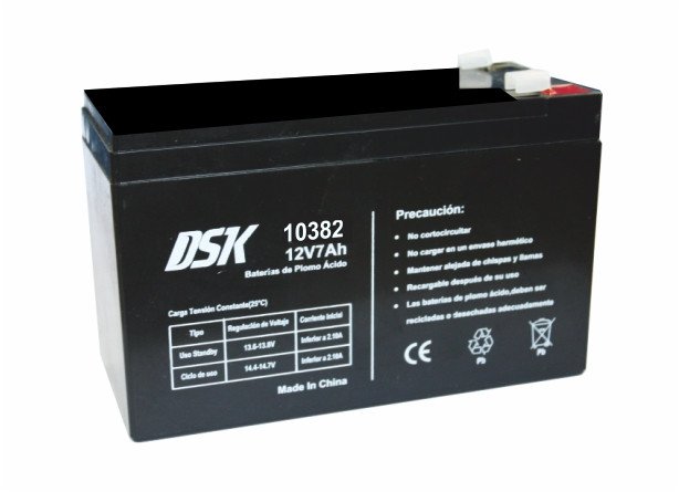 Bateria PLOMO 12V/7Ah AGM VRLA 151x95x65mm DSK