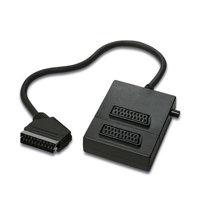 Cable EURO Macho a 2 EURO Hembra Con Conmutador
