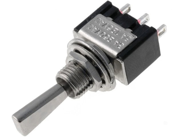 Interruptor Palanca ON-OFF-ON Unipolar 3A 3 Posiciones