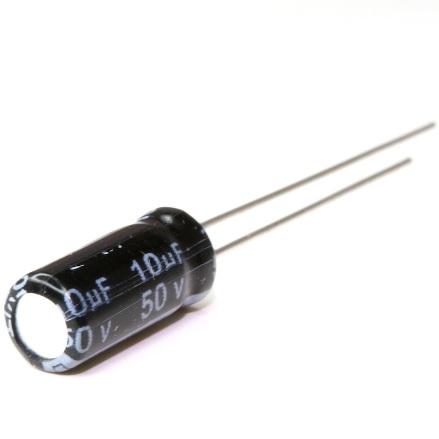 Condensador Electrolitico 10uF 50Vdc  5x11mm Radial