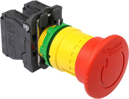 Interruptor Emergencia Cerrado Reposo X2 3A/240Vac SCHNEIDER