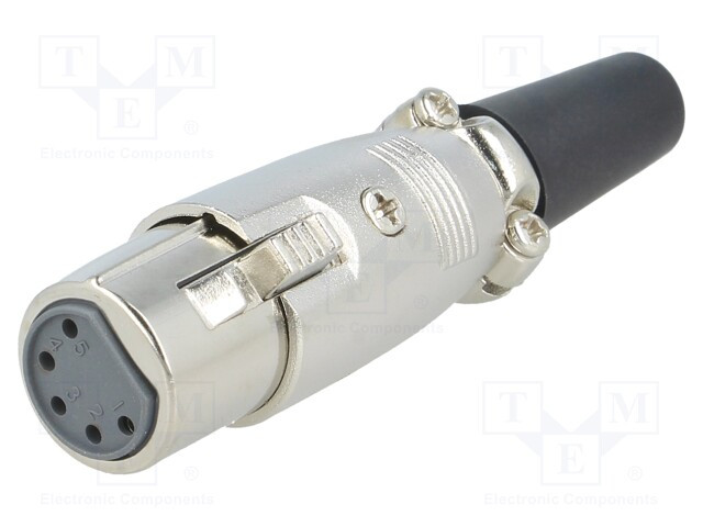 Conector XLR Hembra 5Pin recto HQ