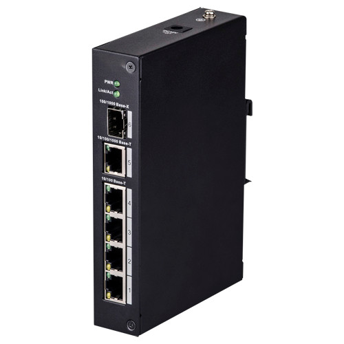 Switch DIN PoE Ethernet 4P+1P RJ45 +SFP X-SECURITY