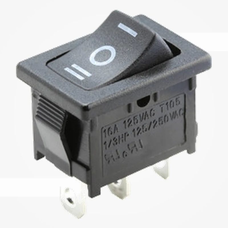Interruptor Basculante Unipolar ON-OFF-ON 10Amp