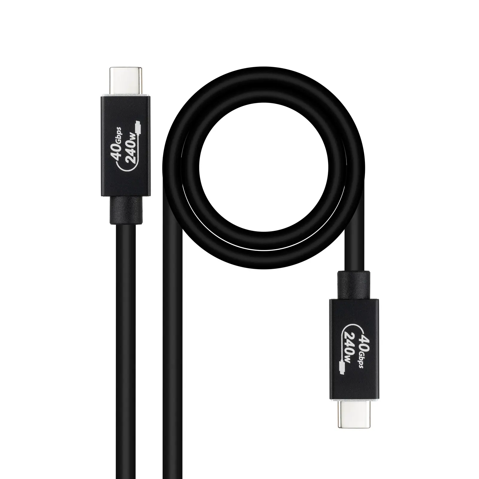 Cable USB-C 4.0 a USB-C 5A/240W 1m NANOCABLE