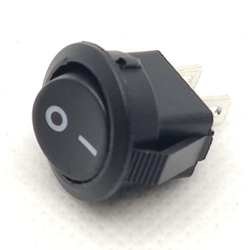 Interruptor Basculante ON-OFF Unipolar 4A/250V Negro