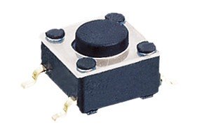 Pulsador membrana SMD 6x6mm alto total 5mm