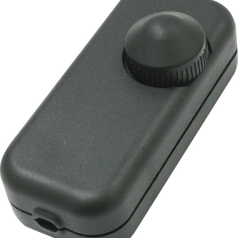 Regulador Luz Sobremesa 100W Led y Filamento Negro