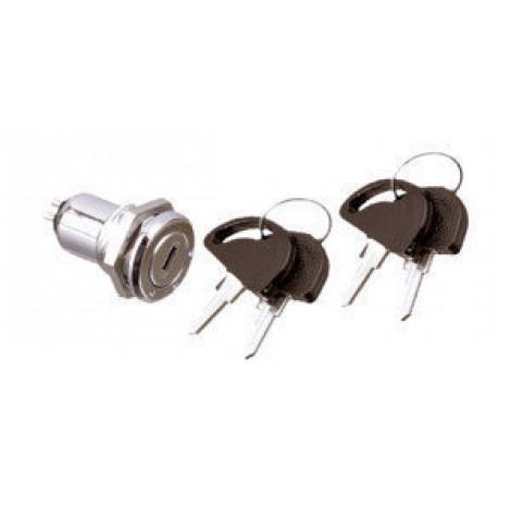 Interruptor Llave Plana Cerradura 4 llaves 1A/250V OFF-ON-ON