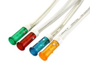 Piloto LED 230Vac con cables de 200mm Luz VERDE