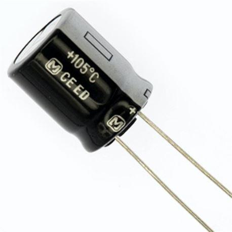 1500uF 25Vdc Condensador Electrolitico 13x25mm Radial