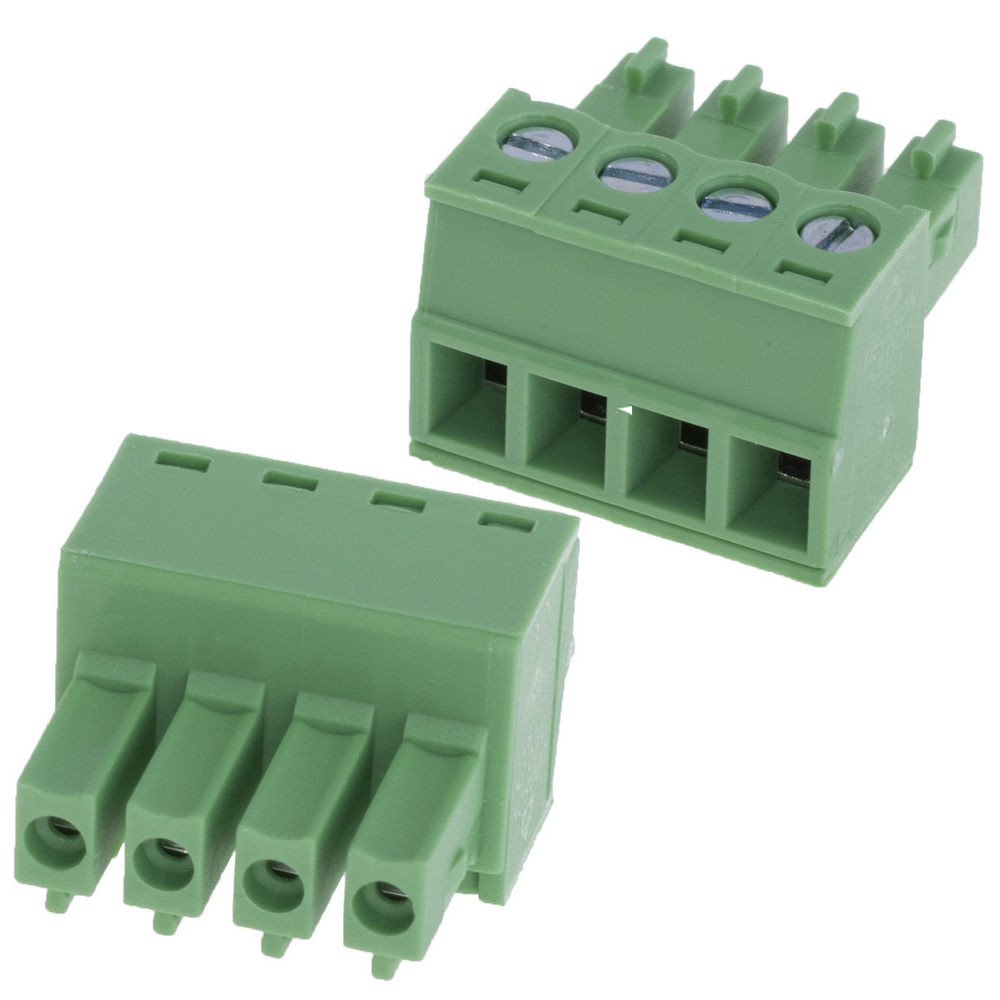 Regleta Bornas Hembra 4Pin paso 3,81mm