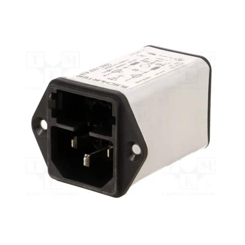 Filtro Antiparasitario Conector Macho AC 10Amp con Filtro de Red