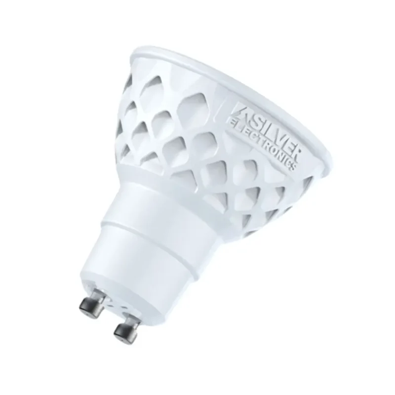 Bombilla LED GU10 4W 230V 5000K MULTI-LED High Quality SILVER