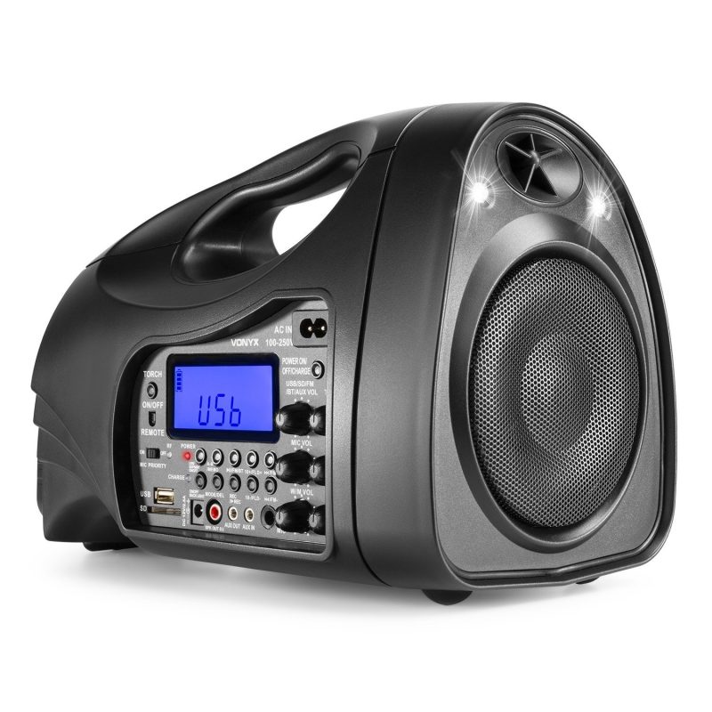 Megafono Portatil con 2 Microfonos VONYX ST016
