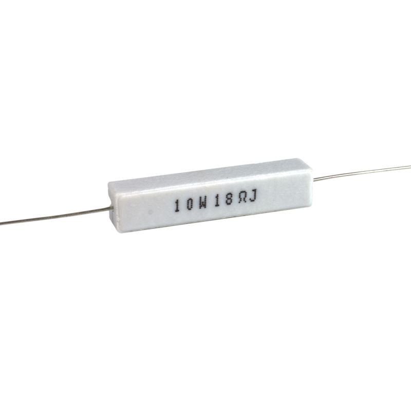 Resistencia Bobinada Axial 18R 10W 5% Axial