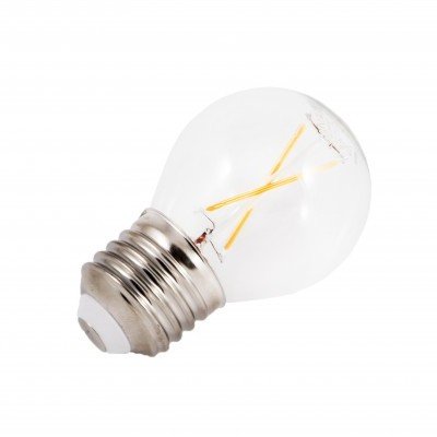 Bombilla LED ESFERICA FILAMENTO E27 4W 3000K SILVER