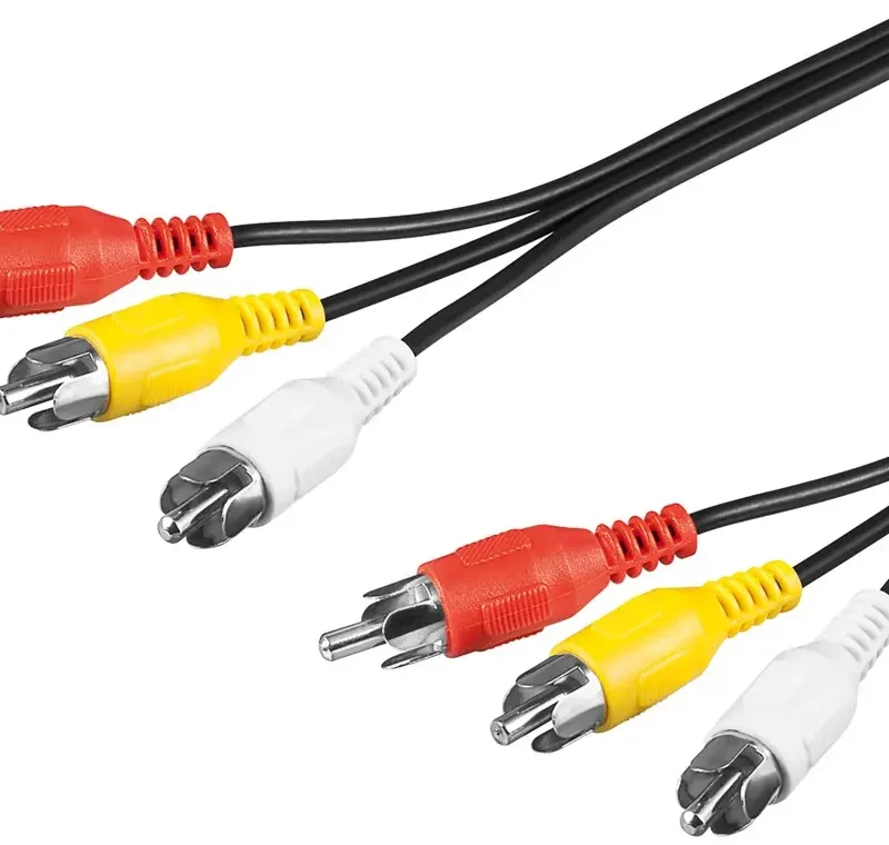 Cable RCA 3 Machos a 3 RCA Machos 2m