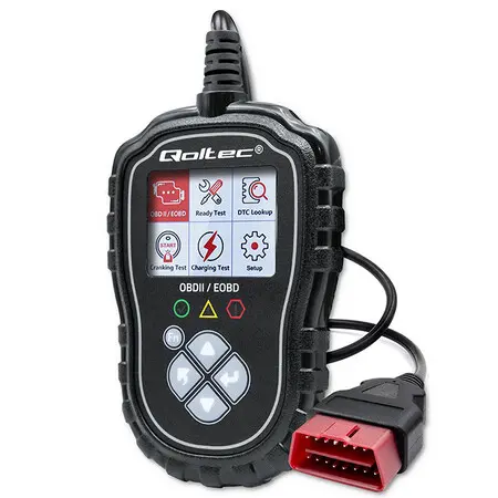 Comprobador de diagnÃ³stico OBD2 EOBD digital Qoltec ProLine | 8 V-25 V | Sistema dual