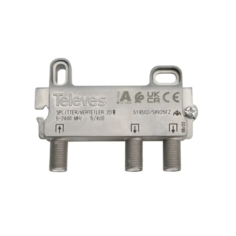 Repartidor TV 2D 5-2400MHz 5/4dB F TELEVES