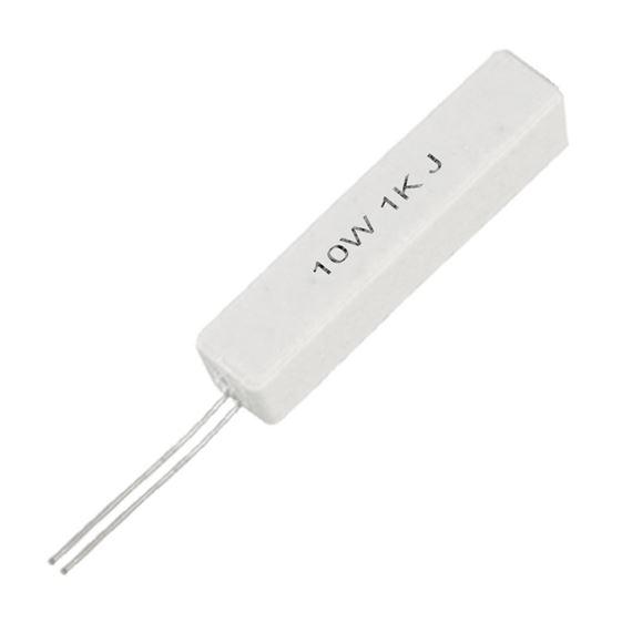 1K 10W 5% Resistencia Bobinada Vertical
