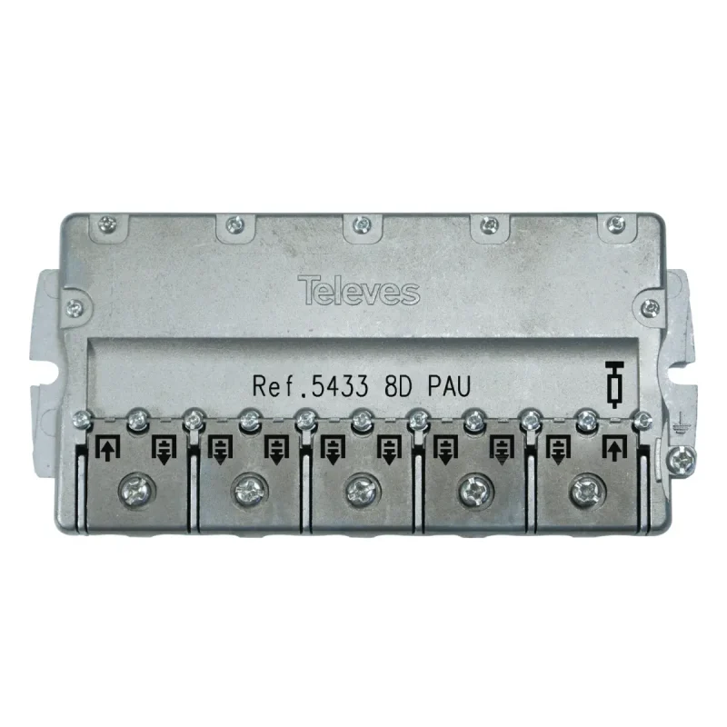 Repartidor PAU EasyF 8D 14/16dB TELEVES