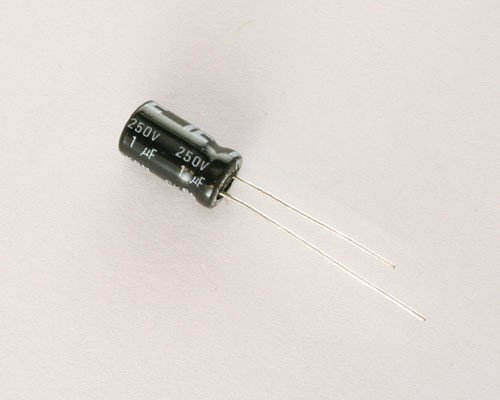 Condensador Electrolitico 1uF 250Vdc 105Âº 6x11mm Radial