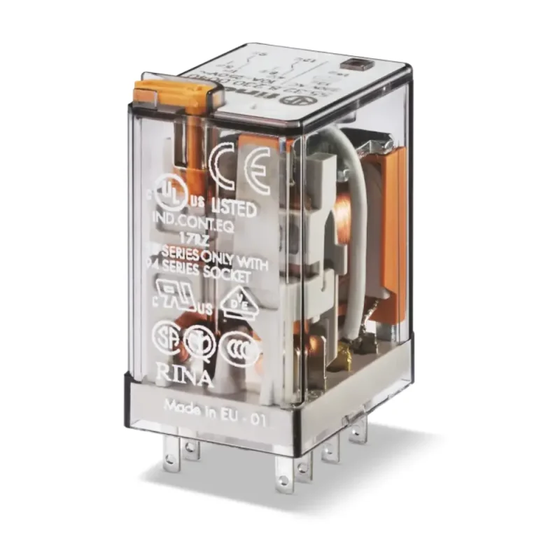 RELE 24Vac 2Ctos Conmutados 10A/250Vac FINDER