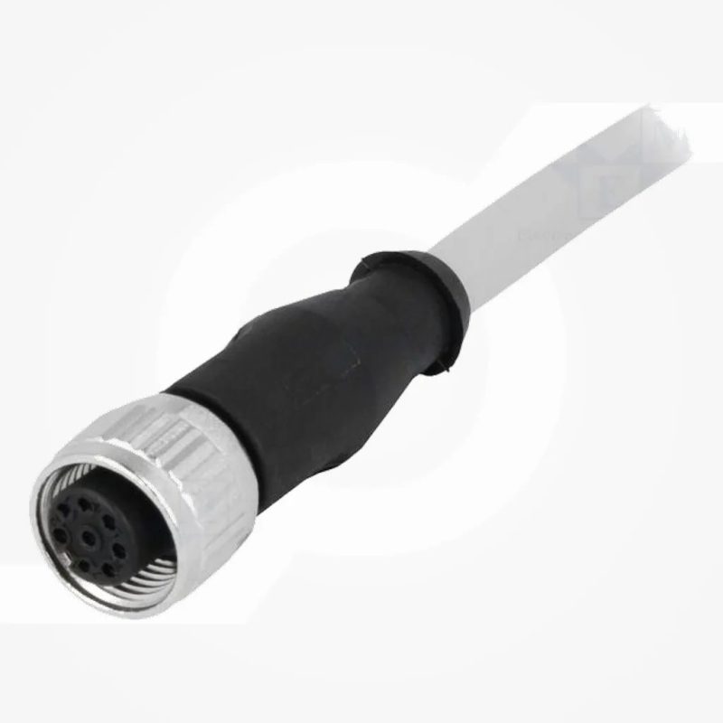 Conector M12 Hembra 8pin con cable de 5 metros