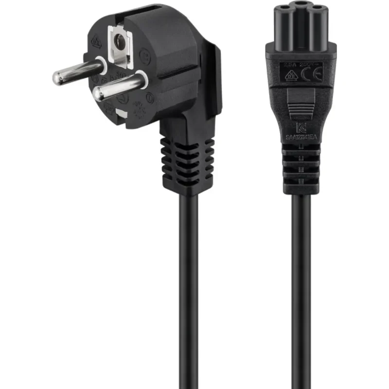 Cable Alimentacion C5 TREBOL a SCHUKO 1,8m