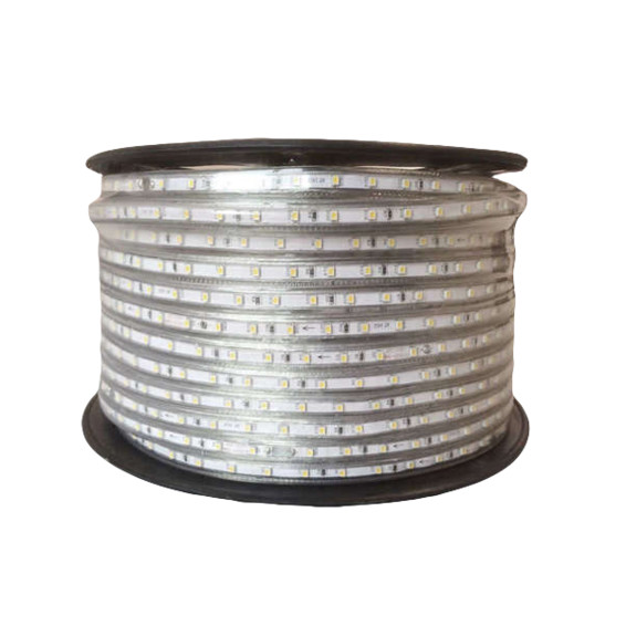 Tira LED 3000K 230V 10.5W/m 60LED/m IP65 50m SILVER