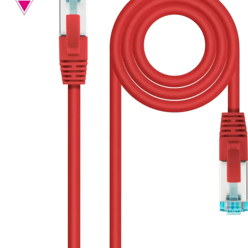 Latiguillo RJ45 Cat7 S/FTP CU 1m ROJO NANOCABLE