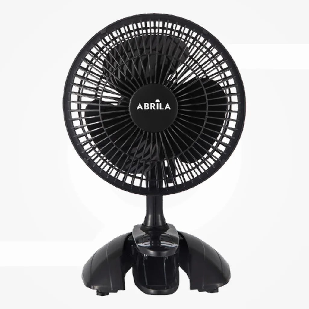 Ventilador Sobrem.c/pinza Nervion Negro 2velocidades 20w 2en1 30x20x16cm