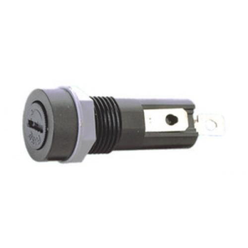 Portafusibles a Rosca 5×20 para faston 4.8mm