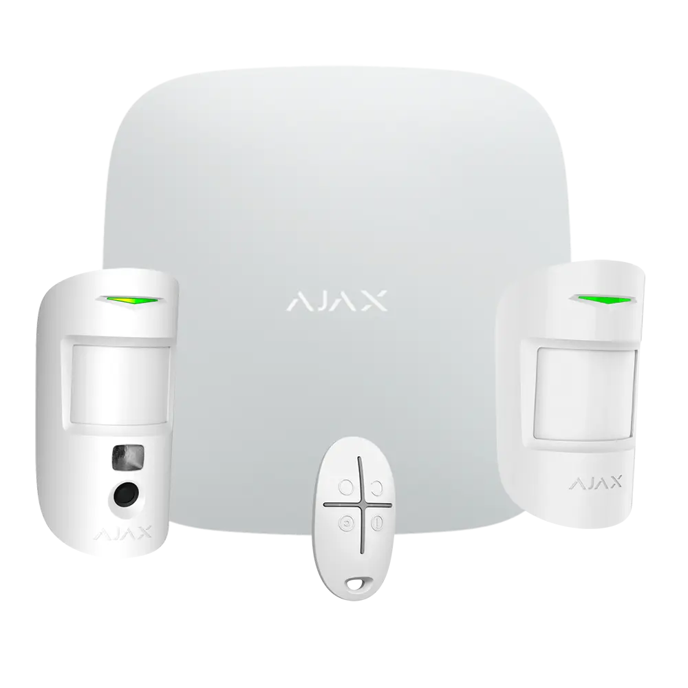 StarterKit CAM Alarma Inalambrica Grado2 AJAX BLANCO