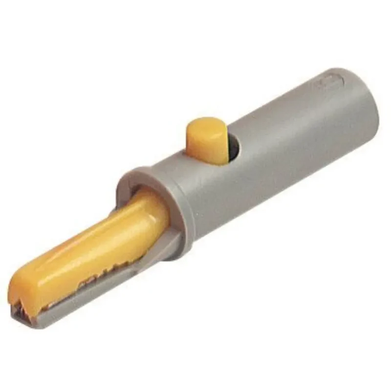 Pinza Cocodrilo Aislada 6Amp 30Vac 60V/dc color GRIS/AMARILLO