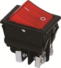 Interruptor Basculante OFF-ON Luminoso ROJO contactos tornillos
