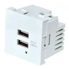Modulo 45×45 Cargador USB-A Multimedia