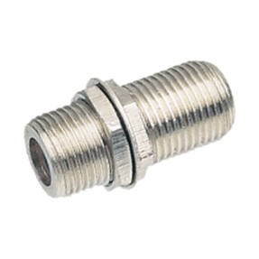 Adaptador F Doble Hembra con tuerca para Panel o Chasis