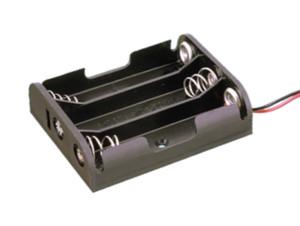 Portapilas R06 x3   para 3 pilas con hilos 200mm