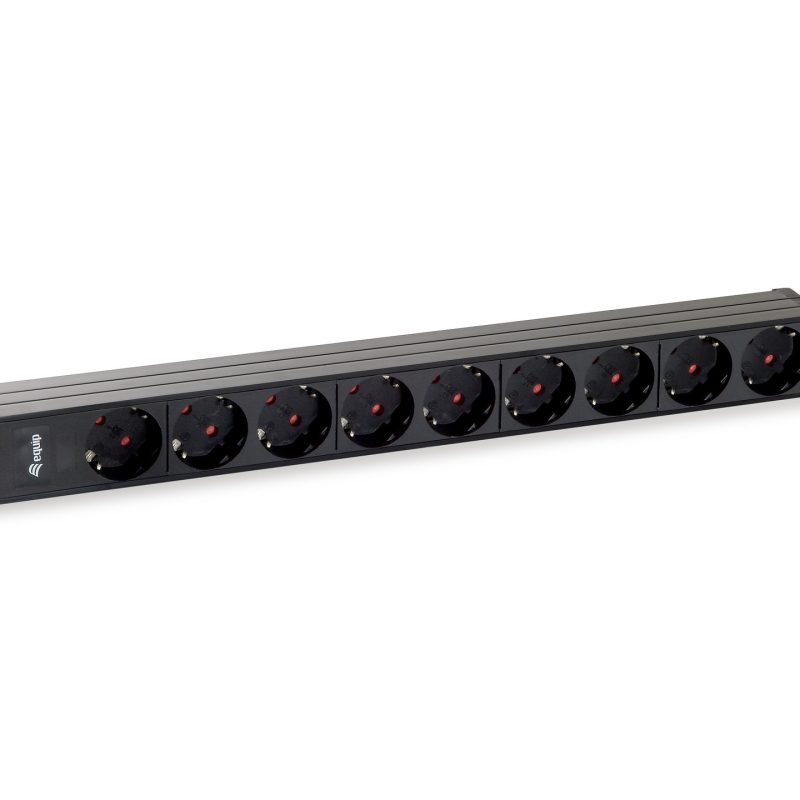 Regleta RACK 19′ 1U 9 Enchufes Schuko EQUIP