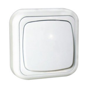 Interruptor Conmutador Superficie 10A BLANCO