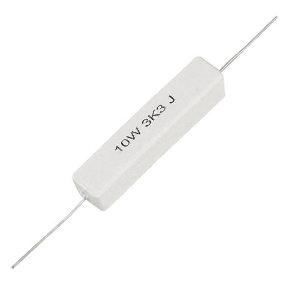 Resistencia Bobinada 3K3 10W 5% Axial